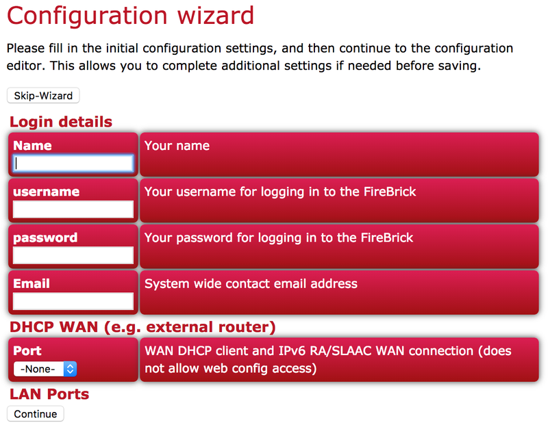 fb6000 configuration wizard