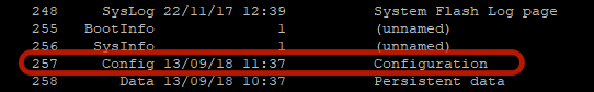 serial config blocks